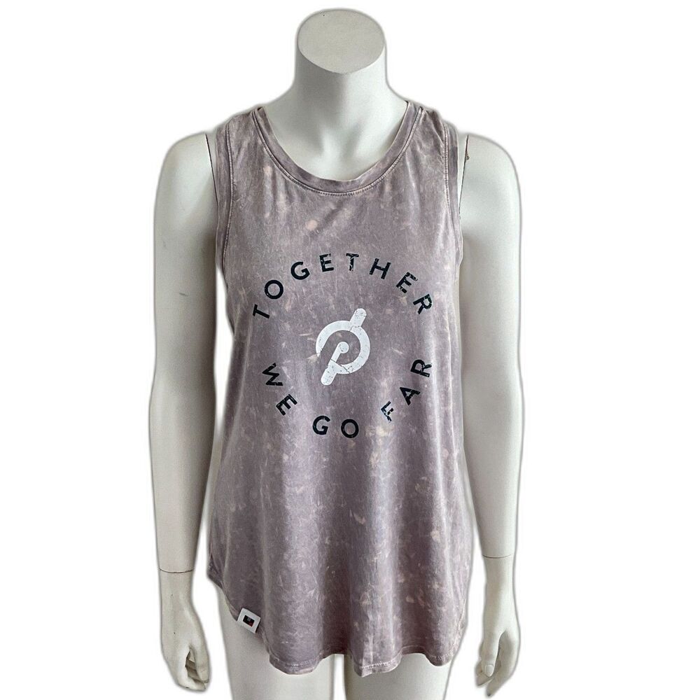 Peloton Flow Racer Tank Washed Silver Racerback M - Picture 2 of 10